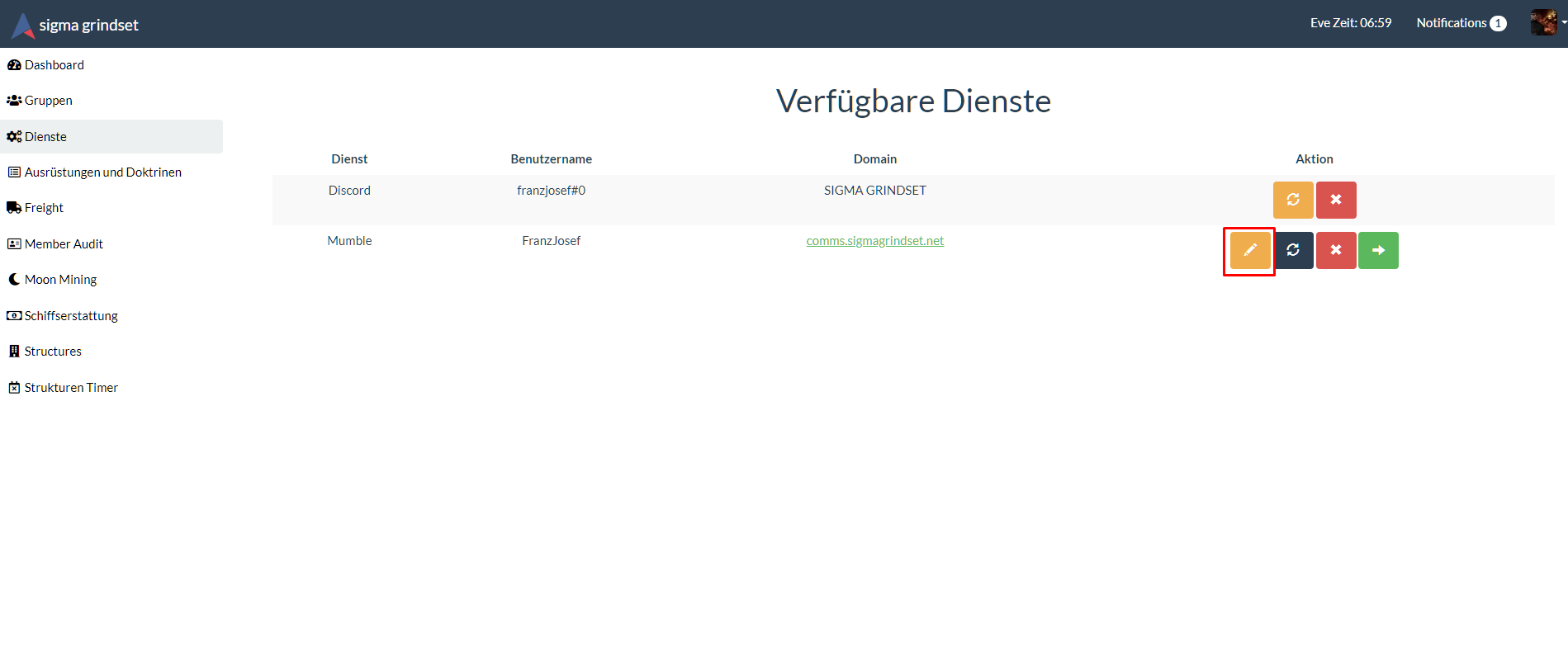 Mumble Action Bearbeiten